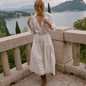 NWT Doen Sebastiane Skirt in Powder